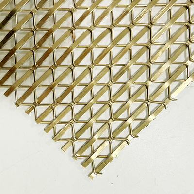 8.75 kg/m2 Decoratieve draadnetroosters met 49% open oppervlakte in roestvrij staal