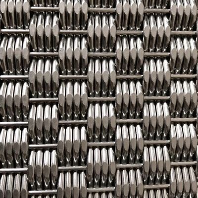 Op maat gemaakte roestvrijstalen metaal weefselnetten voor grootschalige gevelbekleding in stedelijke commerciële gebouwen