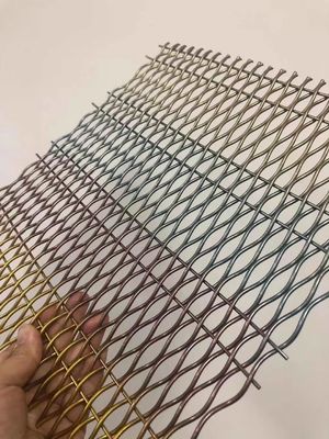18 mm Warp Pitch Aluminium Decorative Wire Mesh Grilles Voor Kastendeuren