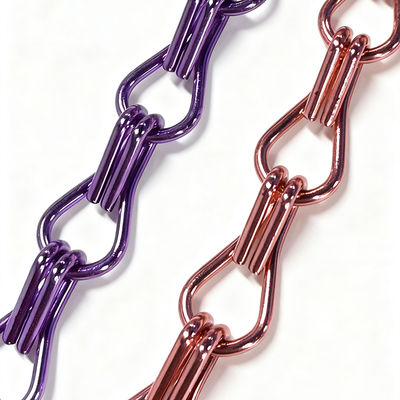 De decoratieve Natuurlijke Kleur van Chainmail Ring Mesh Curtain Screen Building Facades