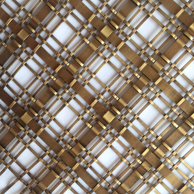 3mm en 10mm gemengd strip decoratief geweven gaas 7,8 kg per m² paneel