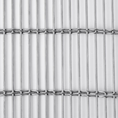 Gekromde 1,8 mm decoratieve geweven draadgaas met 10 mm rechte draadsteek