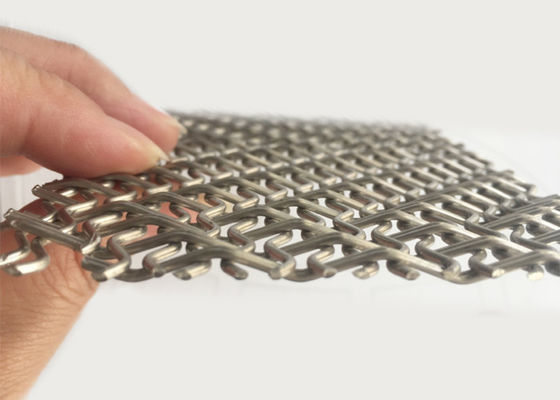 SS316 Natuurlijke Kleur Geweven Gaas Decoratief Draadgaas Paneel Corrosiebestendigheid