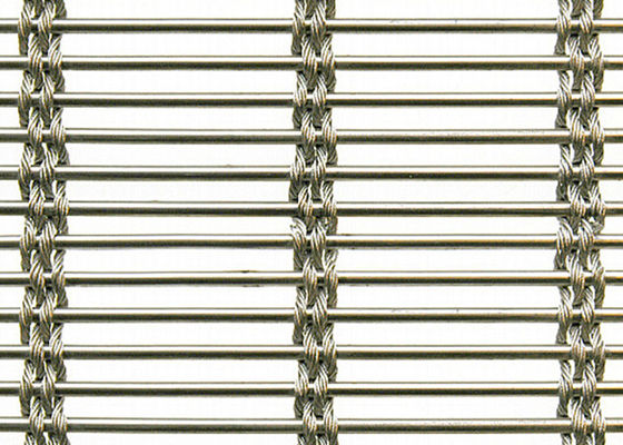 SHUOLONG binnenlands Roestvrij staal Geweven Mesh Cladding Panels Anti Collision