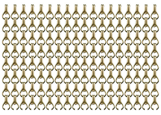 11mm 23mm Antiwear de Deurgordijn van Zandcolo aluminium chain fly screen