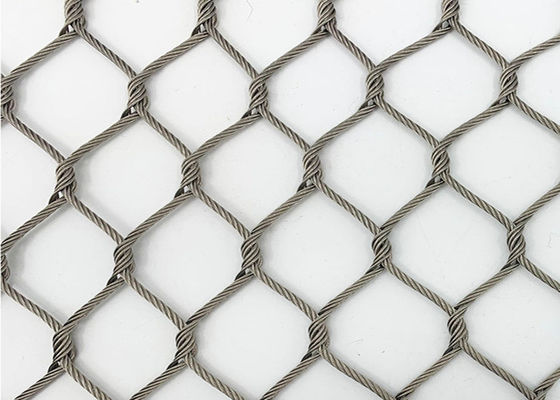 100x100 flexibele van het het Effectmetaal van Draadmesh for animal enclosures anti de Kabelomheining